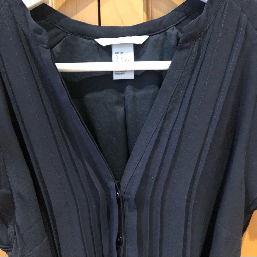 H & M navy blouse dress. Fully lined